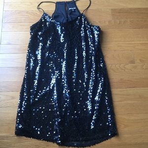 Black sequin Express dress
